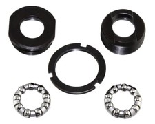 F R Bottom Bracket Set 3/Piece Crank 1.37 x 24tpi 65mm Sheel BLACK.