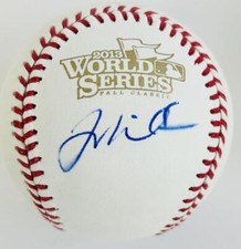 WILL MIDDLEBROOKS SIGNED 2013 WORLD SERIES BASEBALL BOSTON RED SOX AUTOGRAPH J4