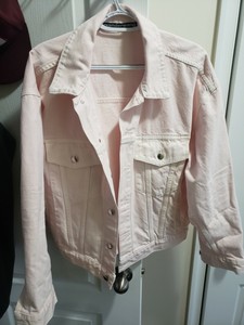 alexander wang pink denim jacket
