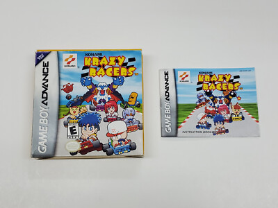 Krazy Racers Authentic Nintendo Game Boy Advance GBA Box & Manual