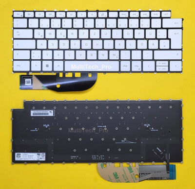 DE Tastatur Dell XPS 15 9500 9510 9520 Series mit Beleuchtung - Weiss -