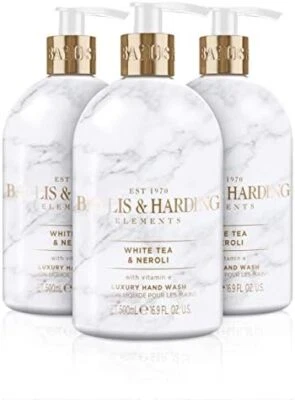Baylis & Harding Elements White Tea & Neroli, 500ml Hand Wash, Pack of 3