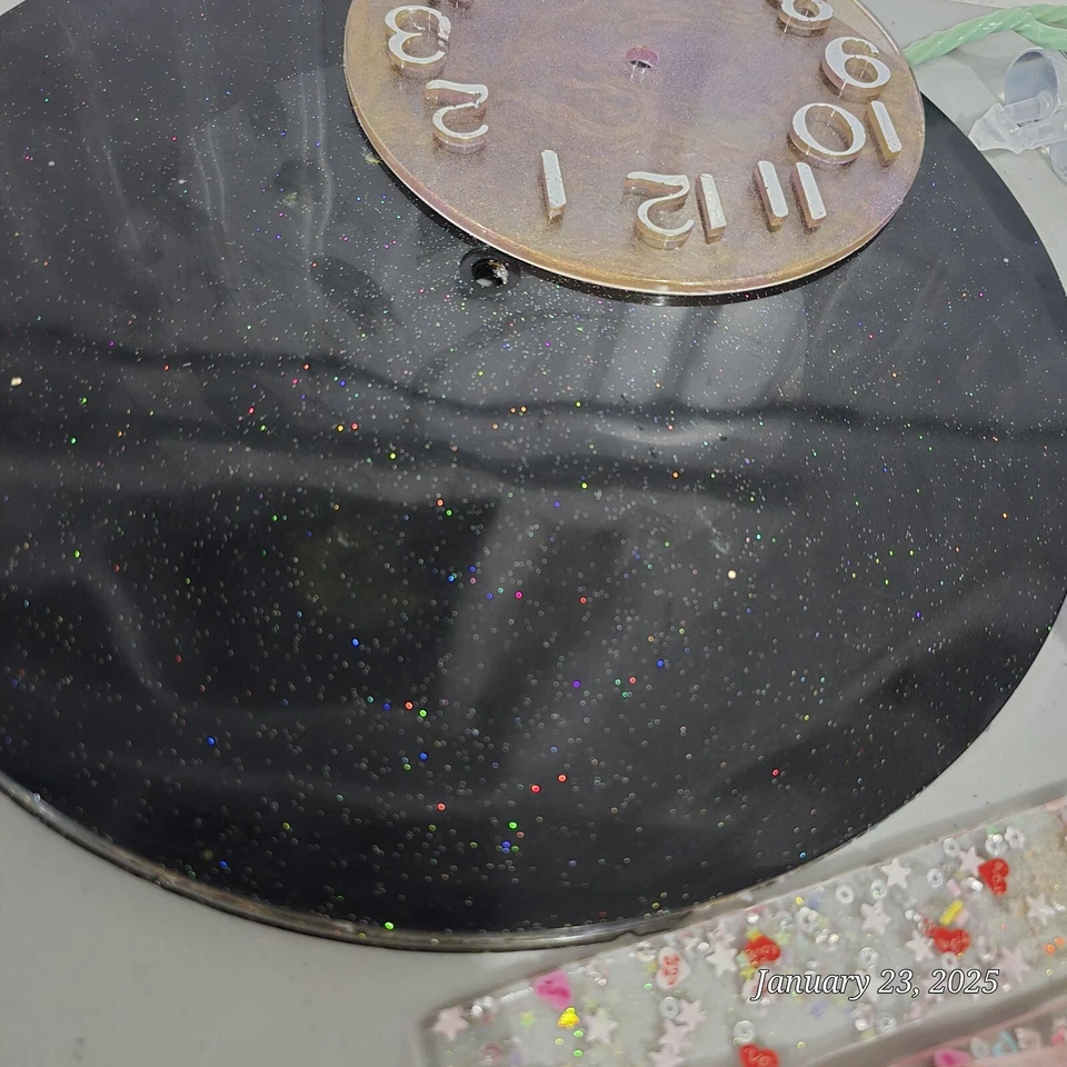 Epoxy Resin Art Clock - Image 2 of 4