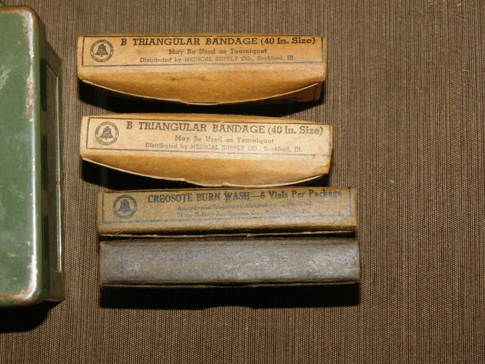 VINTAGE TELEPHONE BELL SYSTEM METAL FIRST AID BOX - Image 2 of 4