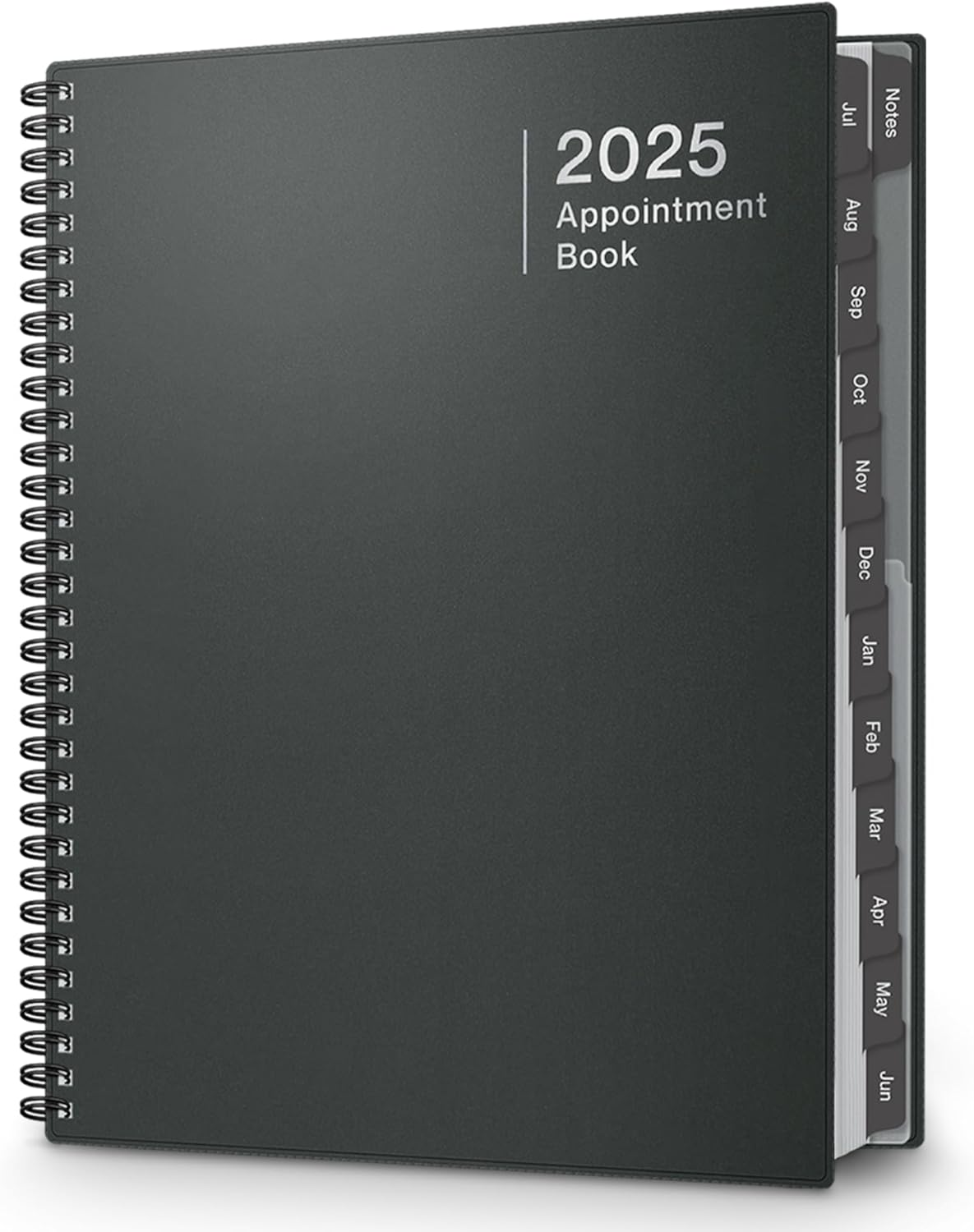 Large Appointment Book 2025, 8.5X11 (Gray), Jan to Dec 2025, Weekly Daily Hourly