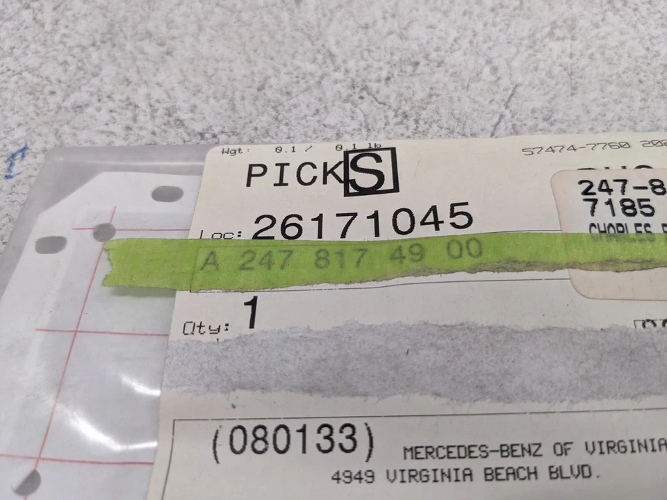 Mercedes-Benz A43 AMG emblema lateral izquierdo nuevo original OEM A2478174900 2020 - 2022 Foto 4 de 4