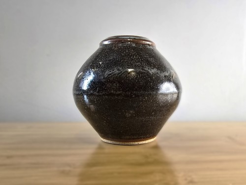 John Leach Muchelney studio pottery exhibition vase - Tenmoku glaze - 2010 VGC - Picture 13 of 17