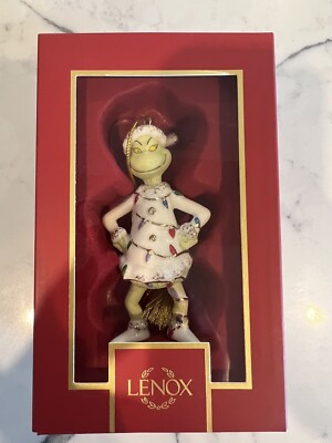 Lenox - Dr Seuss How The Grinch Stole Christmas - Grinch with Lights Ornament