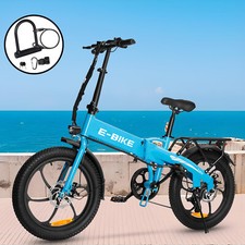 Folding Electric Bike for Adult 750W 30MPH Electric Bicycle Commuter Ebike Blue