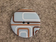 4 Pack Button 2-hole Resin Buttons 1-1/4in 32mm Craft Sewing Scrapbooking 