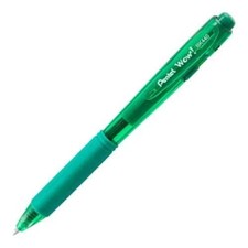 Pentel Lot/2 WOW Retract Ball Point Pen 1.0mm Med Green Office School Student