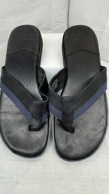Warfield & Grand Men\'s Leather Sandals Flip flops Size 9 Warfield & Grand Portia Mens Leather Flip Flops Black Size12  main image 3
