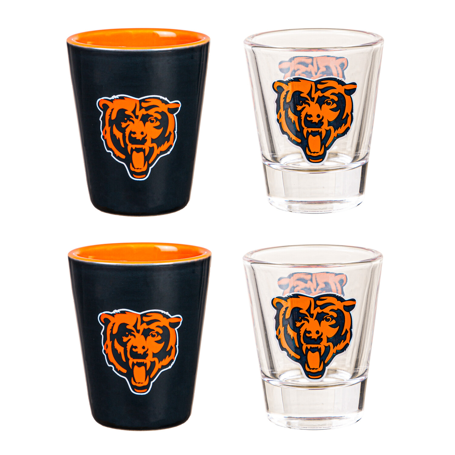 Набор рюмок Chicago Bears из 4 предметов Керамика и стекло 2 унции 5690₽