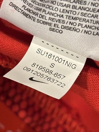 NIKE TECH FLEECE RED PRINTED SHORTS SZ SMALL MENS TAPERED 819598-657 NWT RARE - Picture 10 of 10