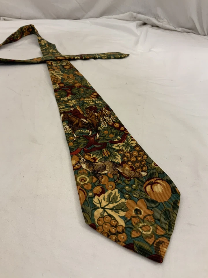 Corbata Bally Multicolor Floral 100% Seda YGI W1-112 Foto 4 de 4