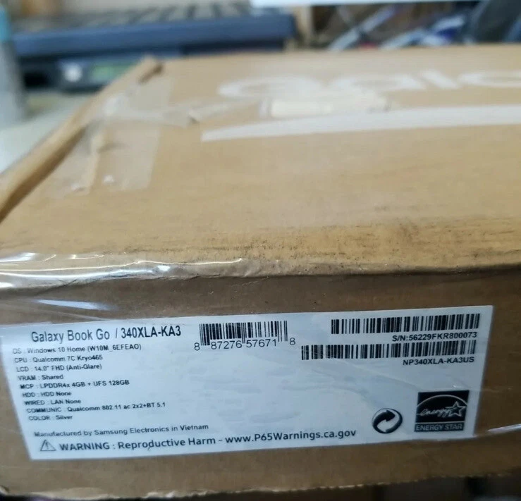 Samsung Galaxy Book Go 14" Laptop HD Snapdragon 7c 4GB RAM/128GB SSD - Image 2 of 3