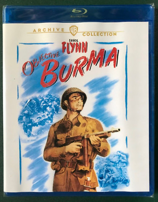 Objective Blu Objective, Burma! (Blu-ray) 1945, Errol Flynn, MINT CONDITION SEALED ...