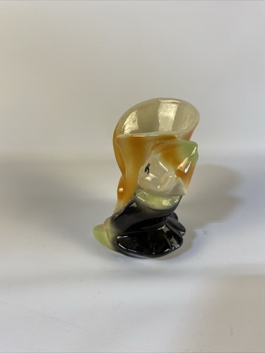 Vintage Cute Shawnee Art Pottery Pixie Elf With Calla Lily Flower Vase Planter - Picture 5 of 6