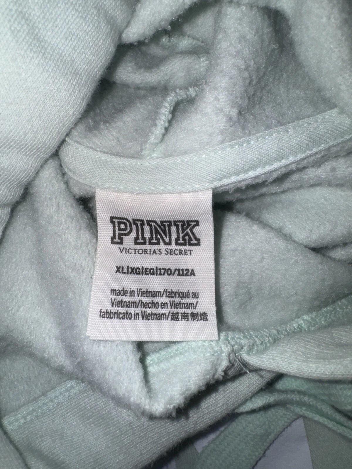 UNDERCOVER Felpa Victoria’s Secret rosa come nuova con cappuccio donna L XL