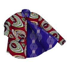 African Printed Men's Shirt Double-sided Shirt Men's Casual Shirt Casual Shirts