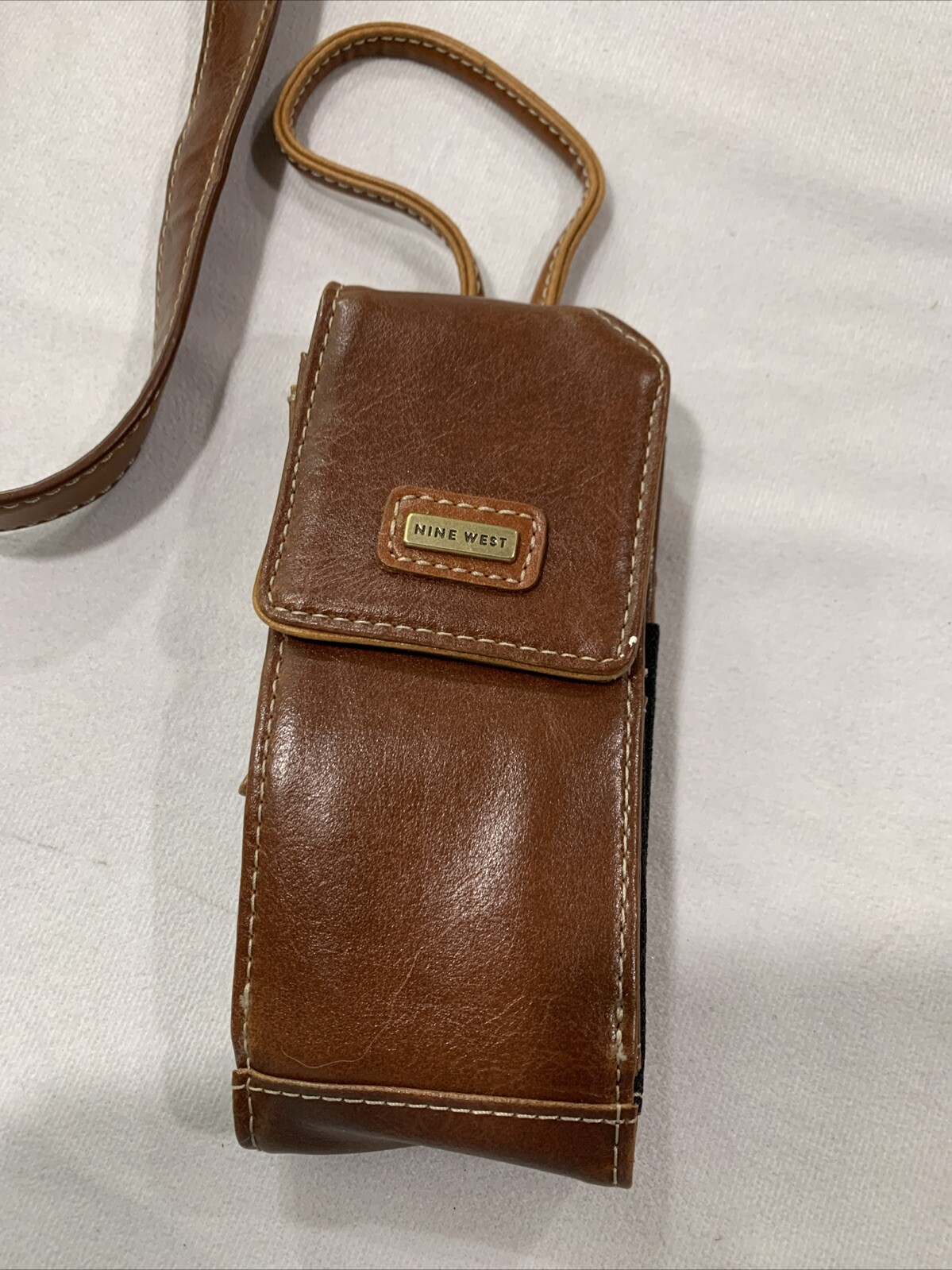 Nine West Womens Solid Colored Leather Handbag - image 8