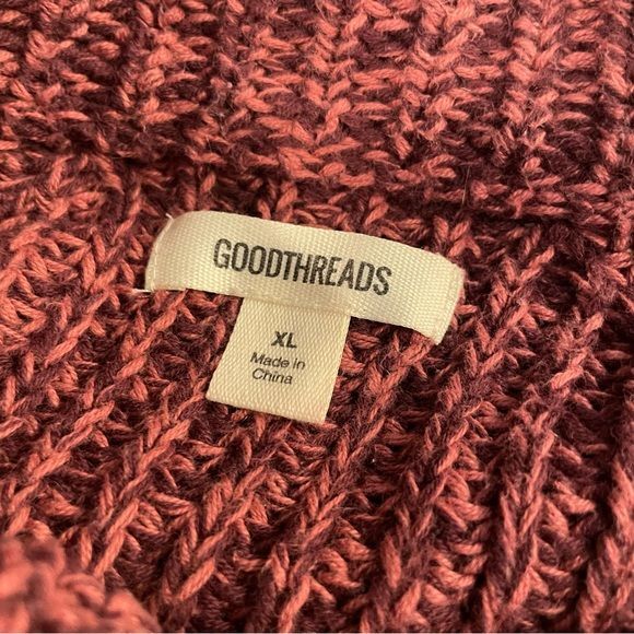 Goodthreads Mock Neck Cable Knit Sweater Size XL - image 3
