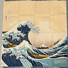 Tapestry Great Wave,from "Thirty-six Views of Mt.Fuji" HOKUSAI 48 48cm JAPAN