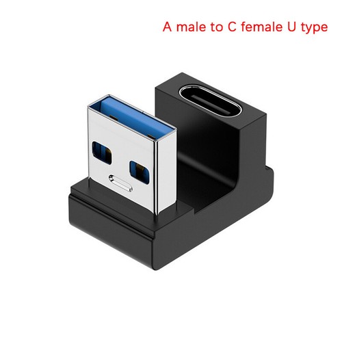 USB-A Mobile Phone Adapter USB C to USB A Adapter Right Angle Type C Conenctor - Photo 18/20