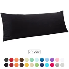 Long Microfiber Body Pillow Cover Soft Envelope Pillowcase for Body 20X54 Inch