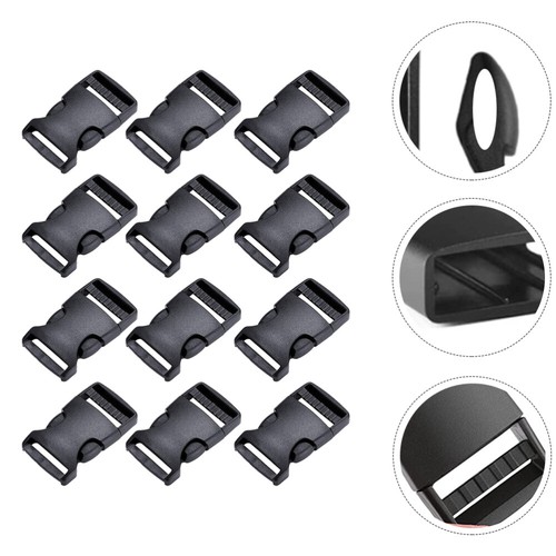 12Pcs Wear Resistant Backpack Buckles Plastic Buckles Outdoor Home