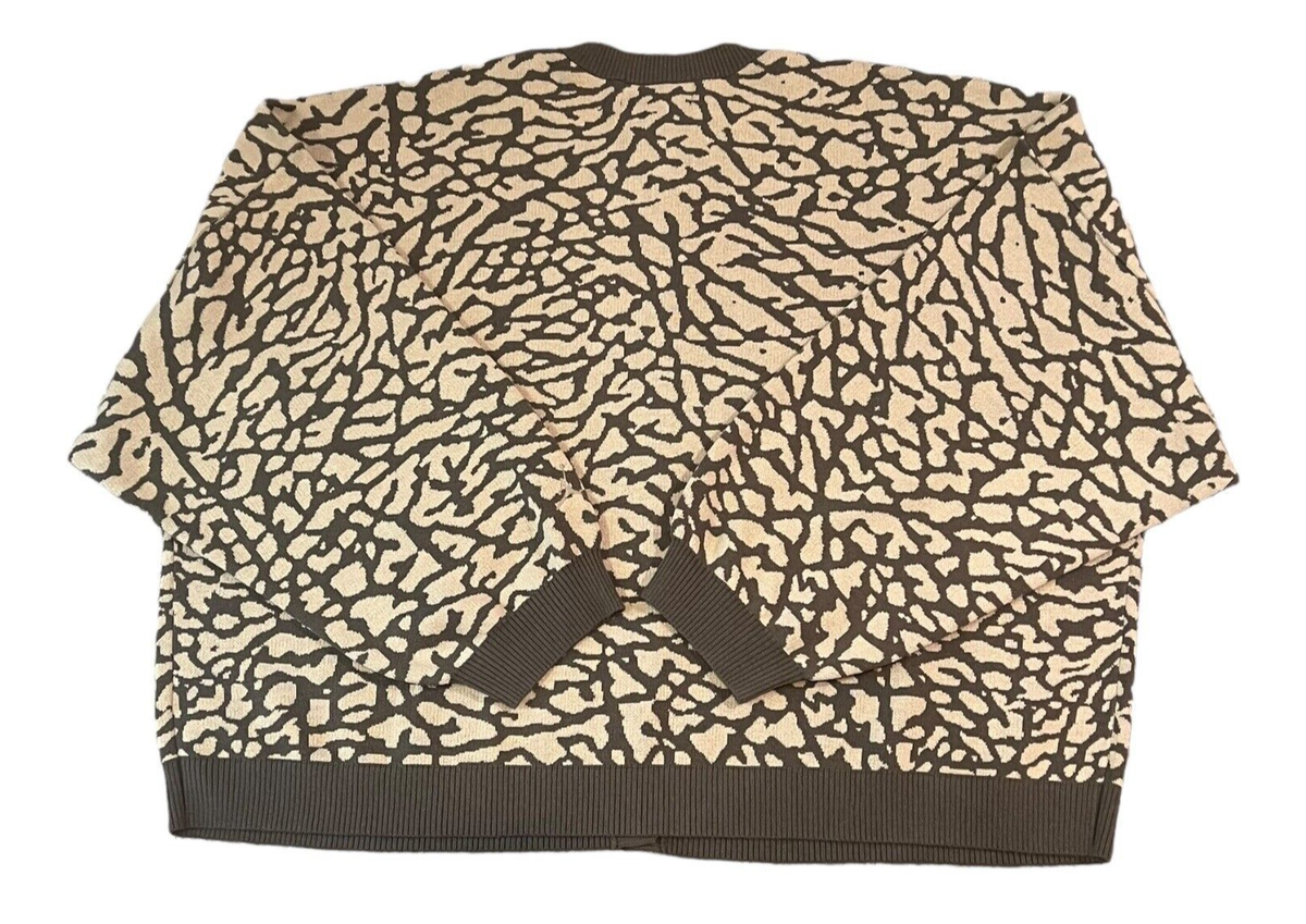 Nike Jordan Flight Women's Jacquard Knit Cardigan Elephant
