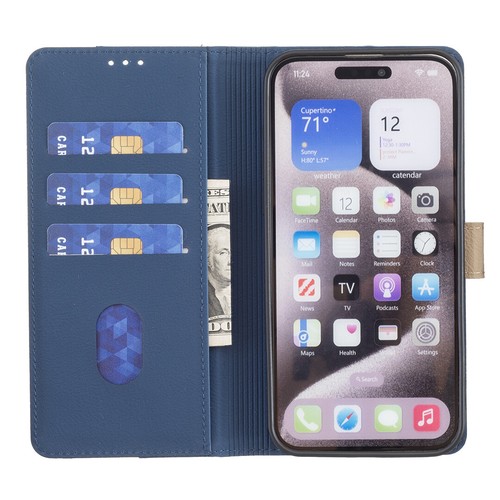 Leather Flip Stand Wallet Phone Case For iPhone 16/15/14 Plus/13/12/11/XR 8/7/6 - Picture 51 of 53