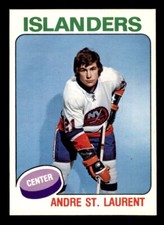 1975 OPC O-Pee-Chee Hockey #387 Andre St. Laurent EX/MT *e1