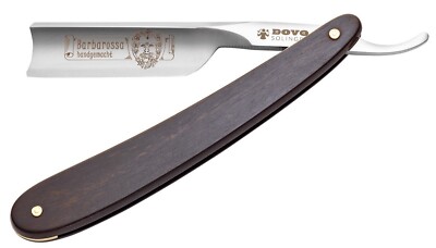 Barbarossa Ebony Straight Razor - Dovo Solingen - 5/8'' Short Carbon Blade