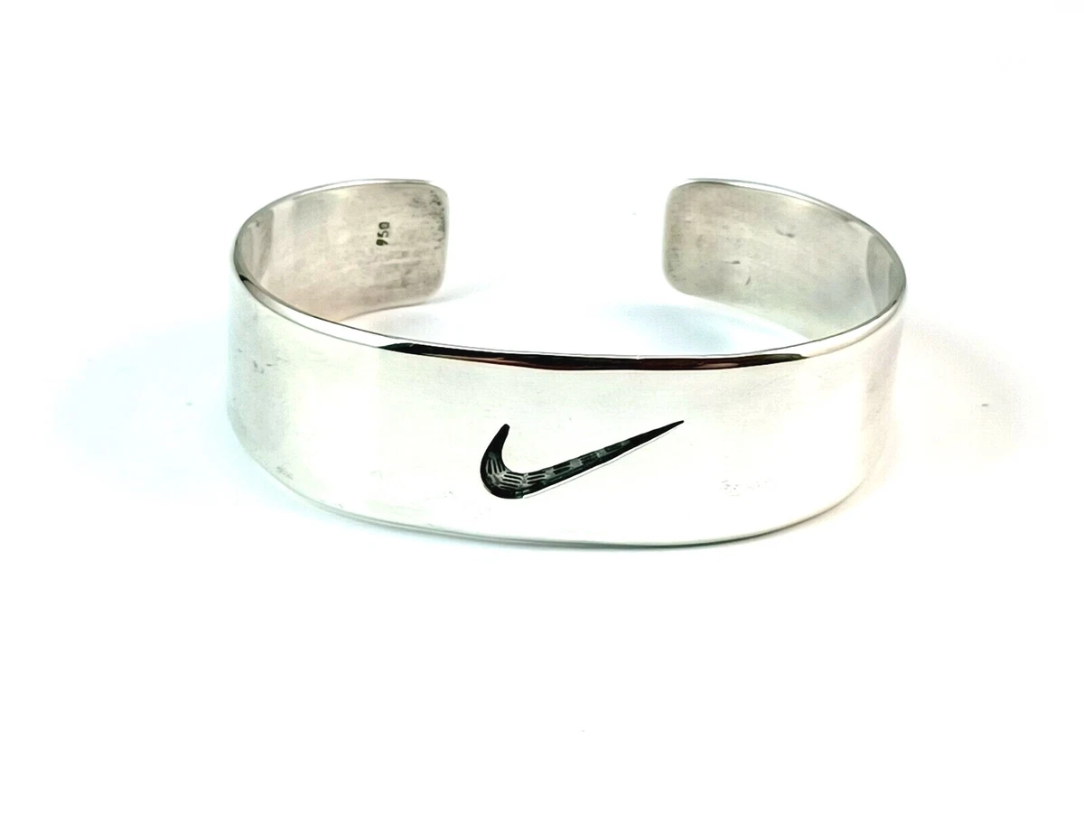 Unique Nike Swoosh 950 Sterling Silver Cuff Bracelet  eBay