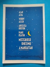 MISTERIOSO OMICIDIO A MANHATTAN  CARTOLINA CIAK MINI LOCANDINA 1993 COLLEZIONE