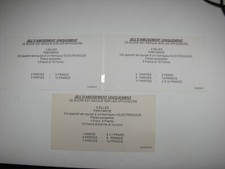 cartes pour flipper: WILLIAMS/BALLY