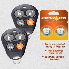 2 Remote For Dei Viper 4 Button Orange Keyless Entry Car Key Fob EZSDEI474V