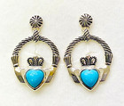 QVC JMH Jewellery Sleeping Beauty Turquoise Sterling Silver Earrings — photo 2