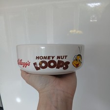 Vintage Kellogs Cereal Bowl Honey Nut Loops