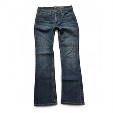 Jordache Womens Y2K Dark Wash Flap Pocket Bootcut Jeans Size 10 JM281112
