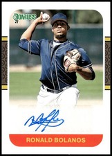 2021 Donruss #87S-RB Ronald Bolanos Retro 1987 Signatures