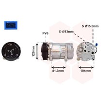 Kompressor Klimaanlage für VW Transporter IV Bus 2.5 TDI
