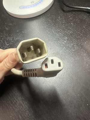 Gray IEC 60320 C19 to C20 Power Cable Computer Server Extension Cord