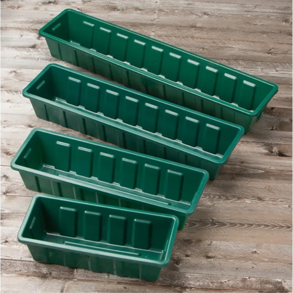 Novelty Poly-Pro Indoor/Outdoor Plastic Planter Box Liner, Green, 36in