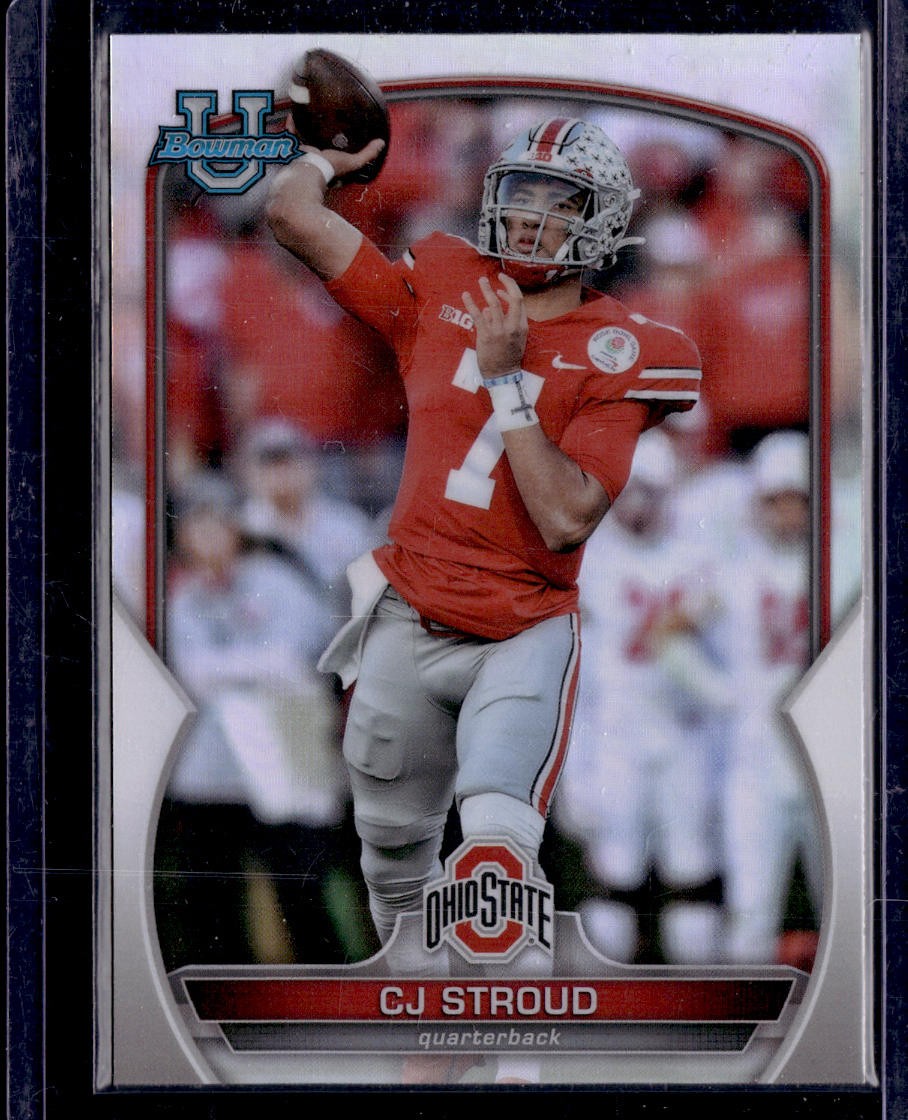 2022 Bowman University Chrome #100 C.J. Stroud Refractor