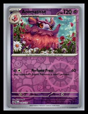 Pokémon TCG Prismatic Evolutions Aromatisse 039/131 NM  Reverse Holo
