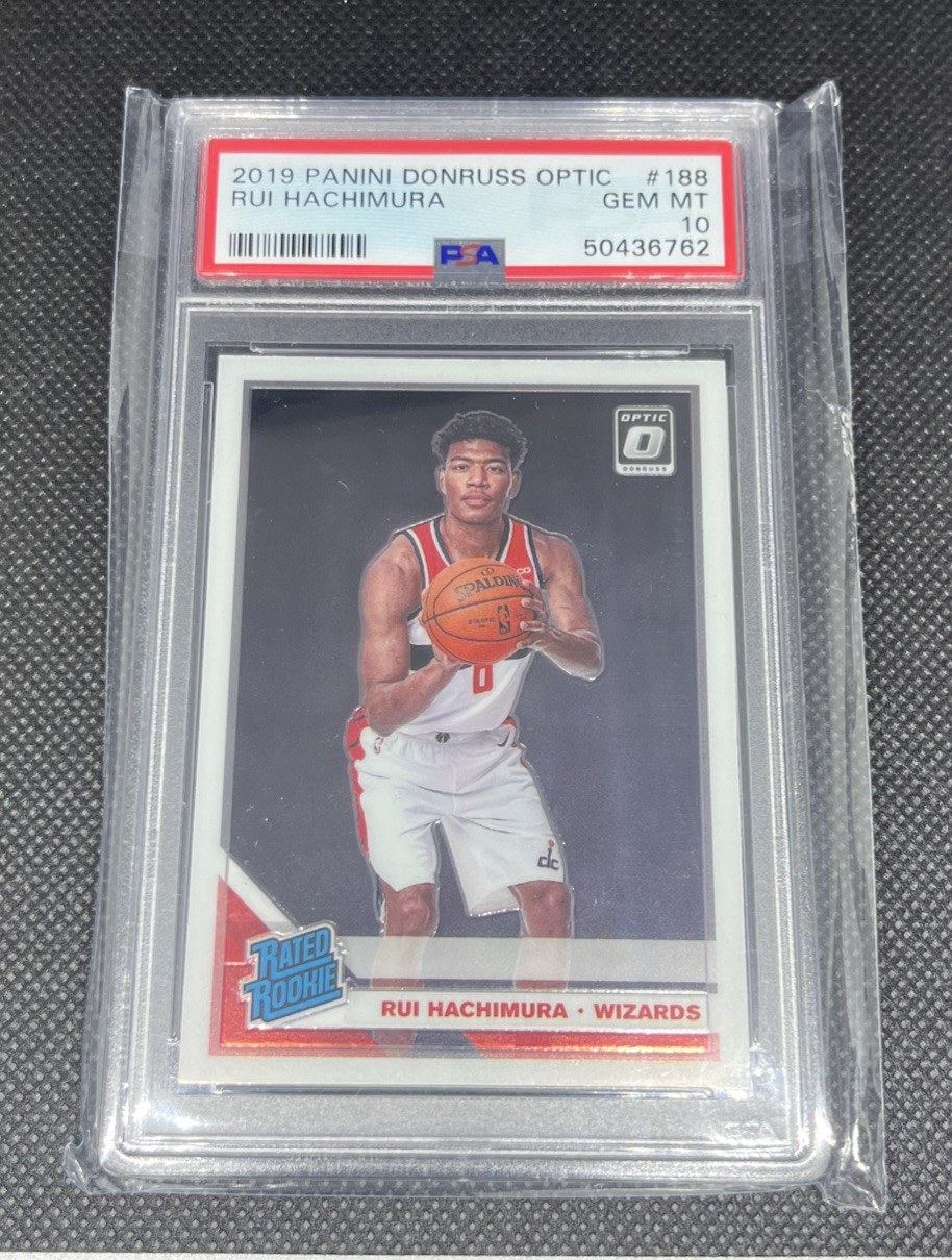 2019-20 Donruss Optic Rui Hachimura Rated Rookie RC #188 PSA 10 Wizards Lakers