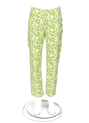 NWT Rachel Antonoff Green Yellow Floral Birdie Pant Blueberries Pants Sz 4 /916