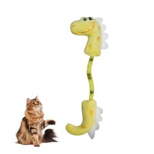 Andiker Cat Catnip Toy26.5cm Plush Toy with Silvervine Fruit in Yellow